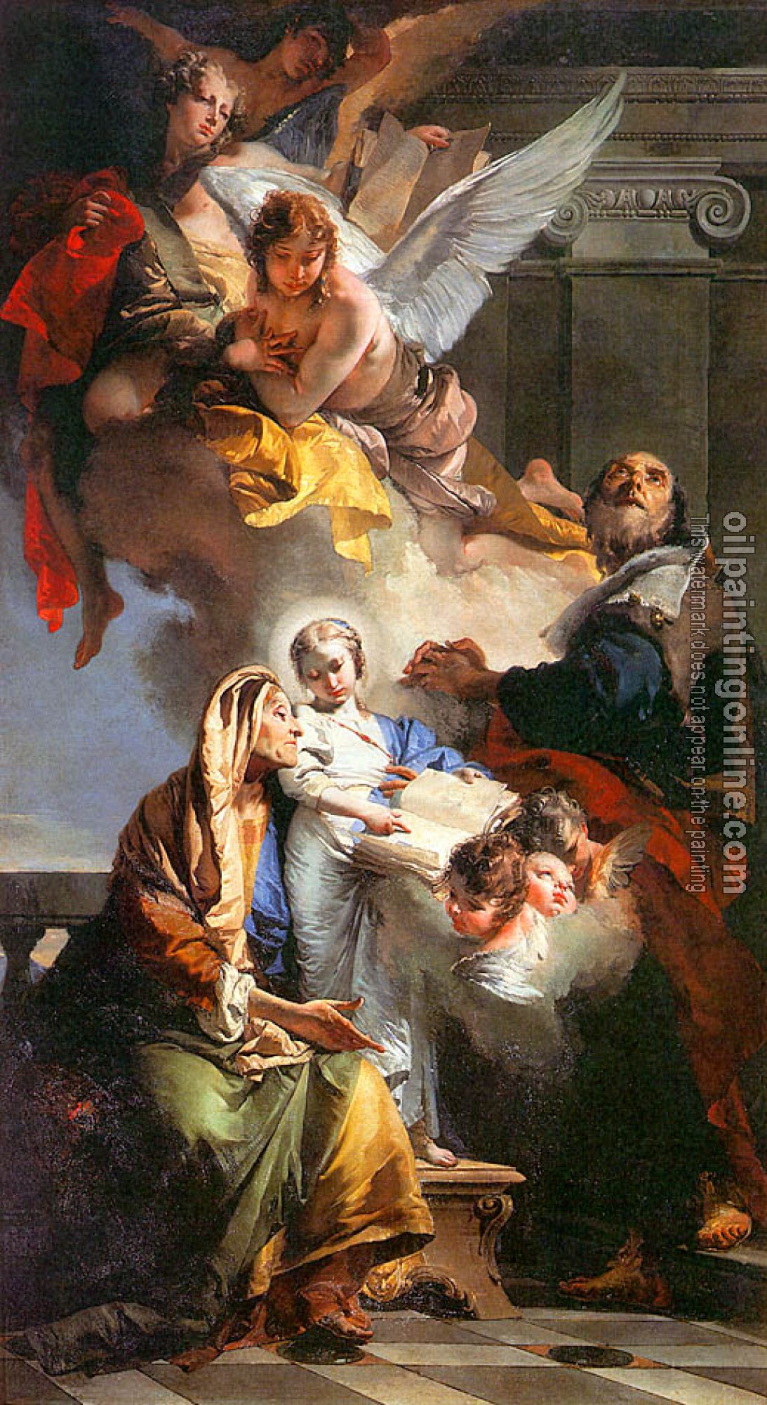 Tiepolo, Giovanni Battista - The Education of the Virgin Mary